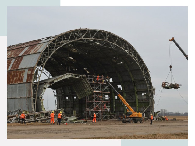 Демонтаж ангаров в Усть-куте